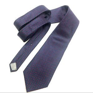 Christian Dior silk navy tie.